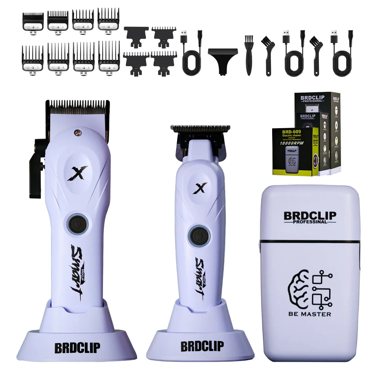 New Professional Barber Kit Hair Clipper BRDCL