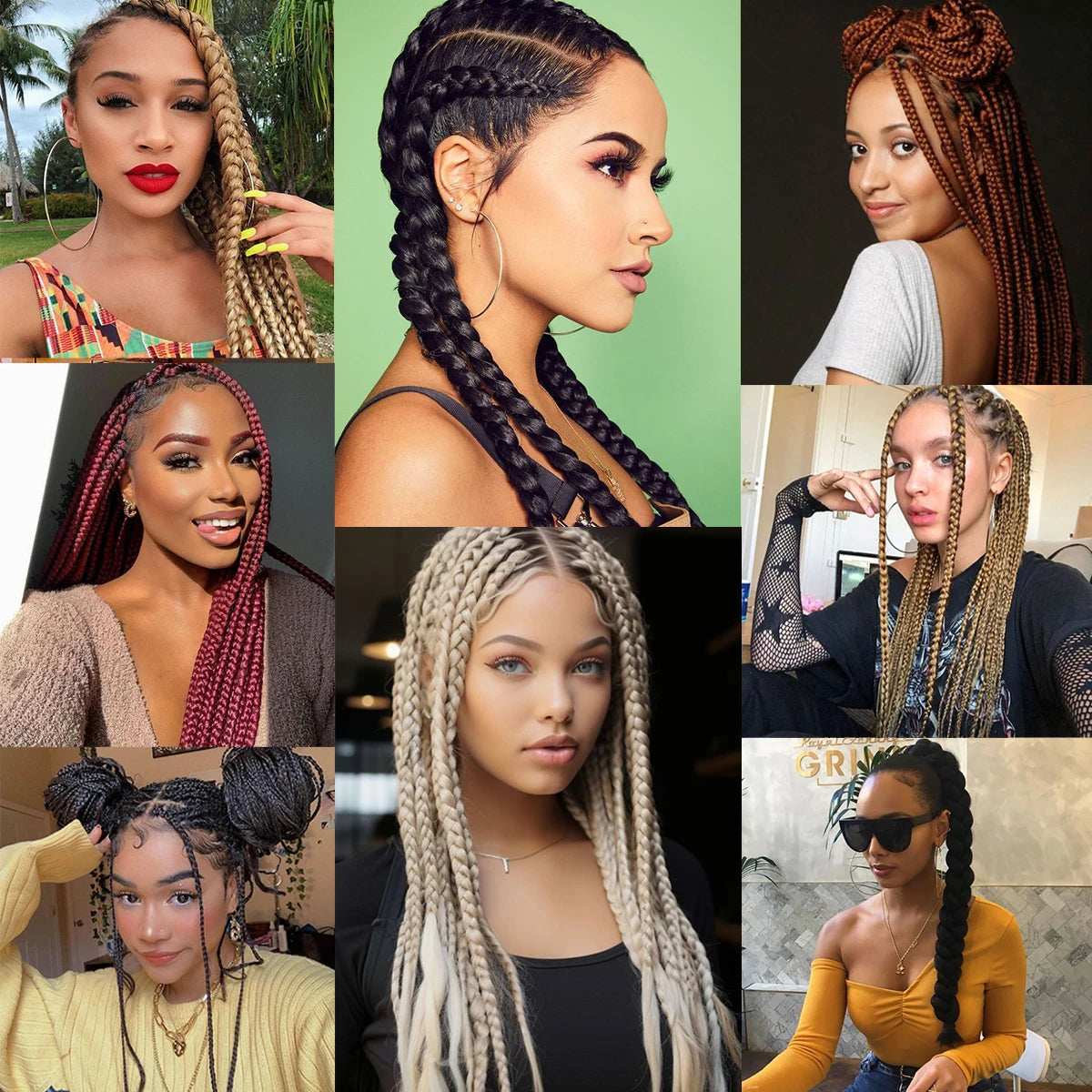 Pre Stretched Braiding hair  Bundle