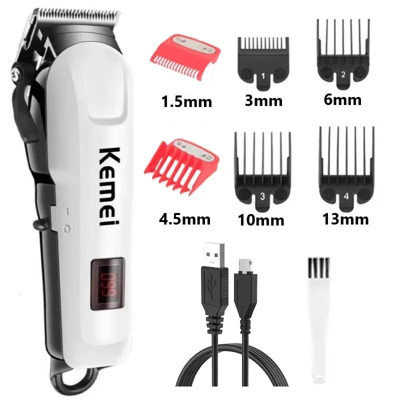 Kemei Hair Clipper Km-809A Electric Hair Trimmer Machine Professional Hair Cutting Machine Clipper for Men