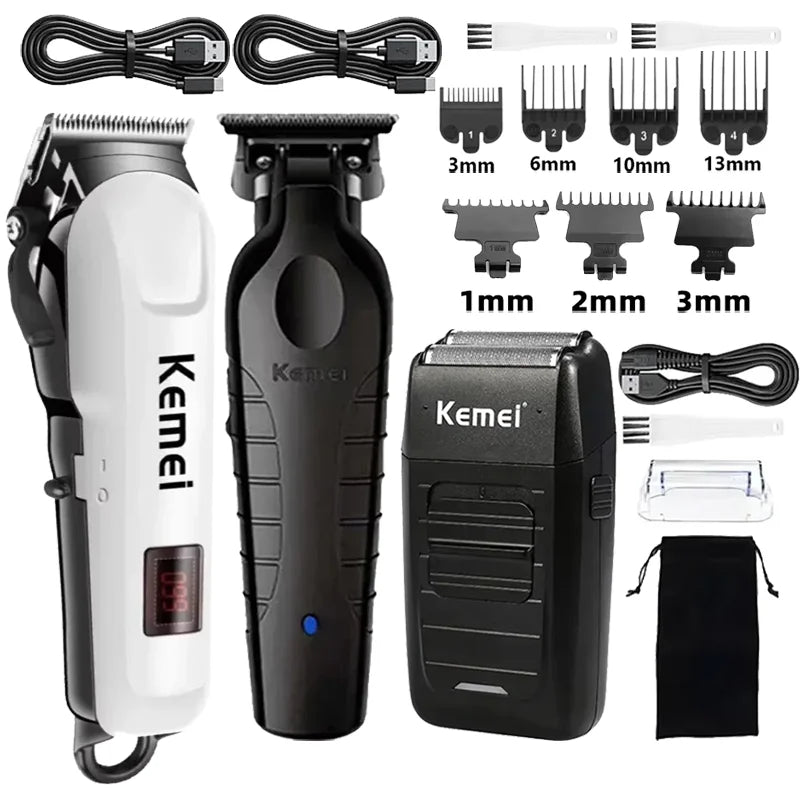 Kemei Hair Clipper Km-809A Electric Hair Trimmer Machine Professional Hair Cutting Machine Clipper for Men