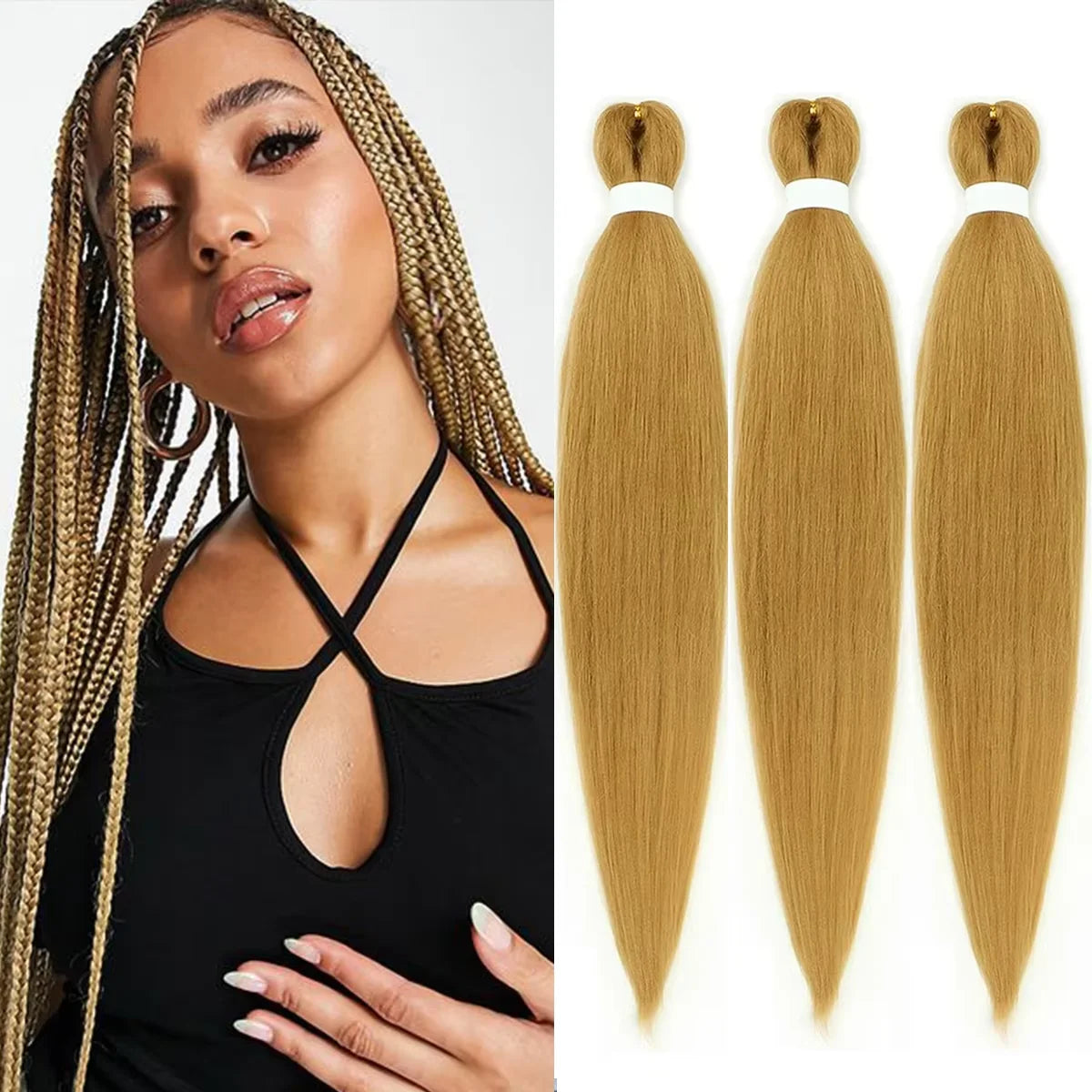 Pre Stretched Braiding hair  Bundle