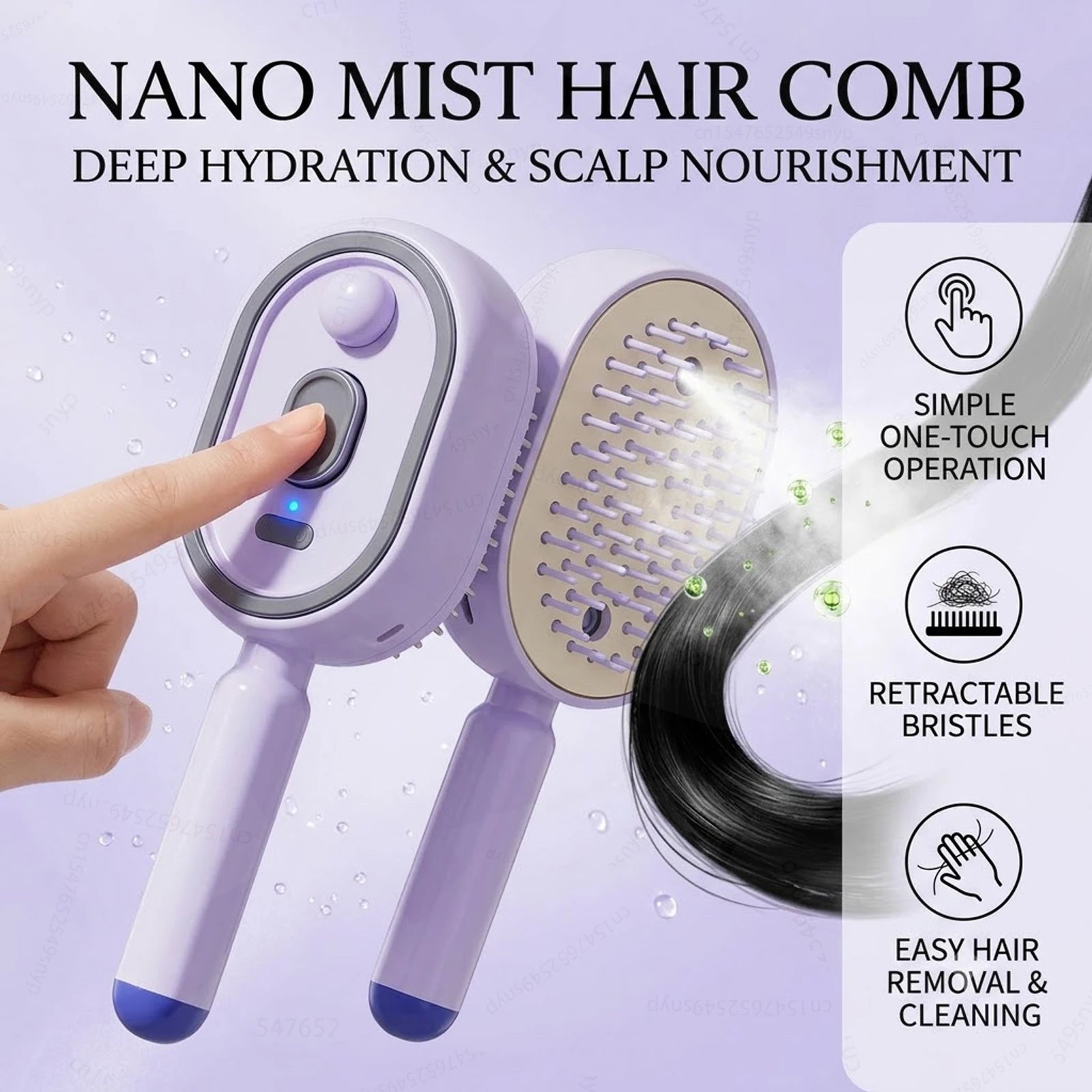 Electric Spray Hair Brush