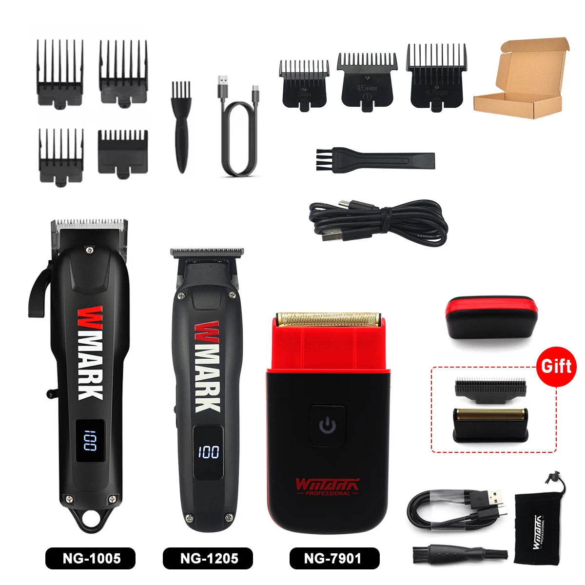 WMARK NG-1205 Hair Trimmer   Professional Barber