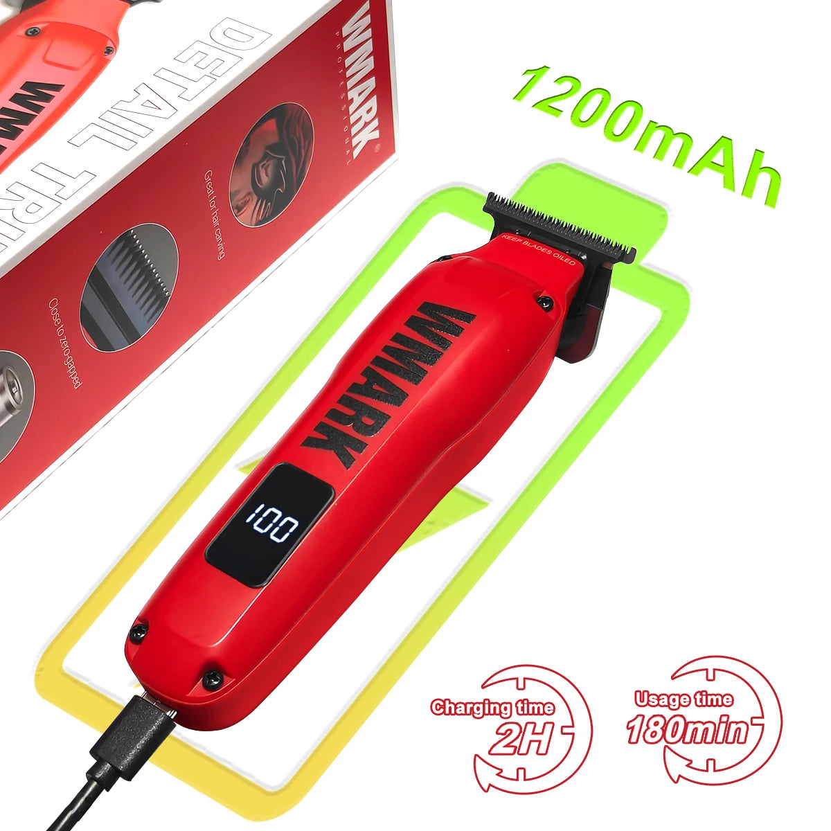 WMARK NG-1205 Hair Trimmer   Professional Barber