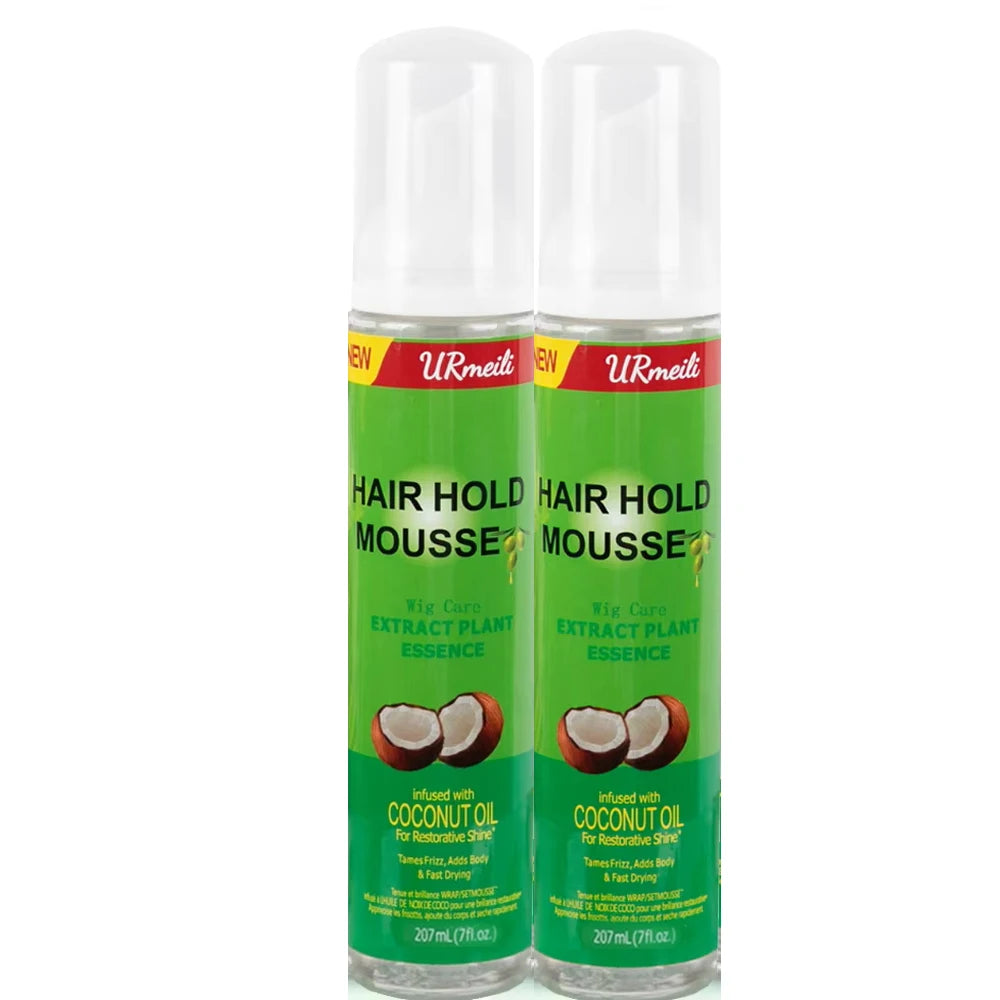 Curly Hair Mousse（207ml) For Wigs Strong Hold Olive Oil Hair Styling Mousse
