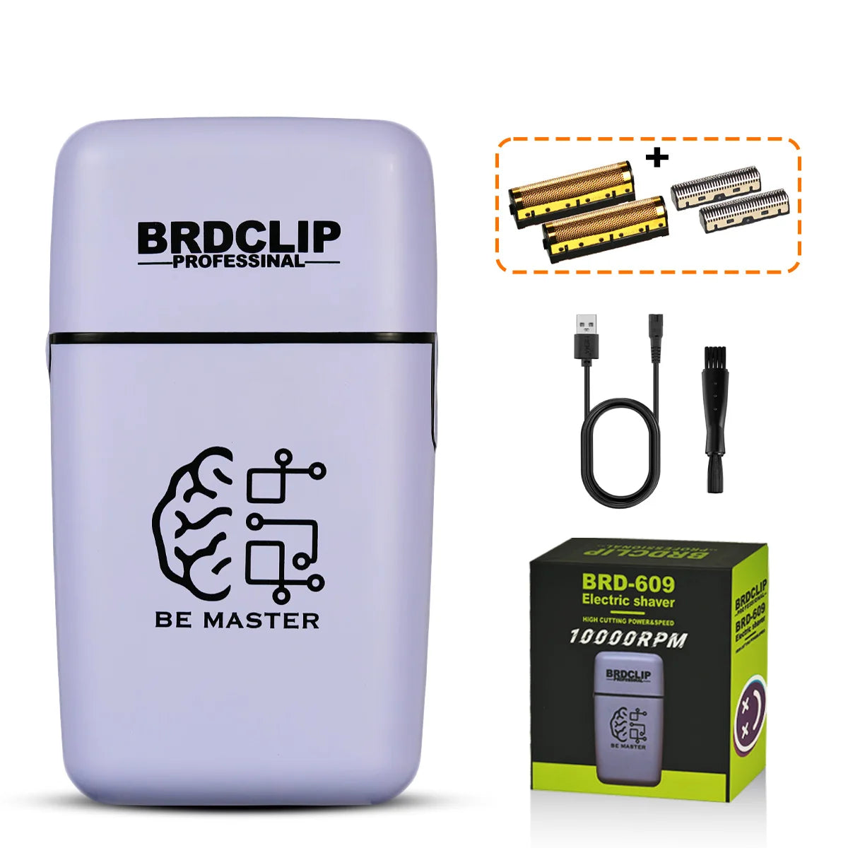 New Professional Barber Kit Hair Clipper BRDCL