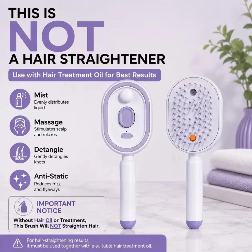 Electric Spray Hair Brush