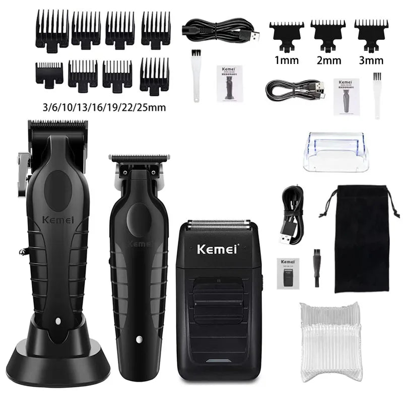 Kemei KM- Shaver Hair Trimmer Machine Professional Hair Cutting Machine