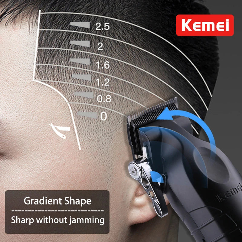 Kemei KM- Shaver Hair Trimmer Machine Professional Hair Cutting Machine