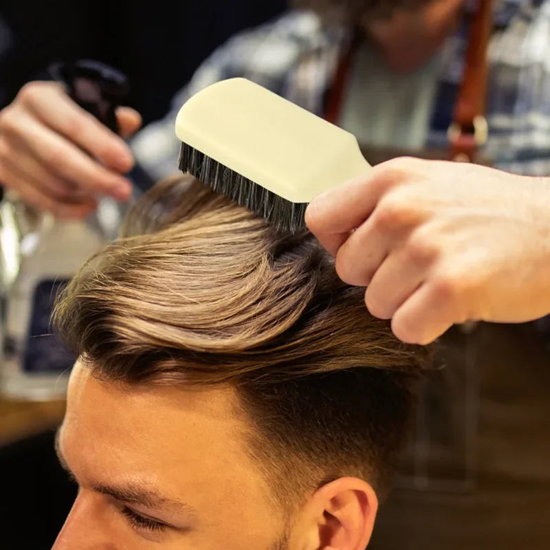 Barber Men Boar Bristles Beard Brush Salon Hair Brush