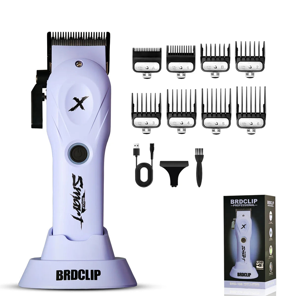 New Professional Barber Kit Hair Clipper BRDCL