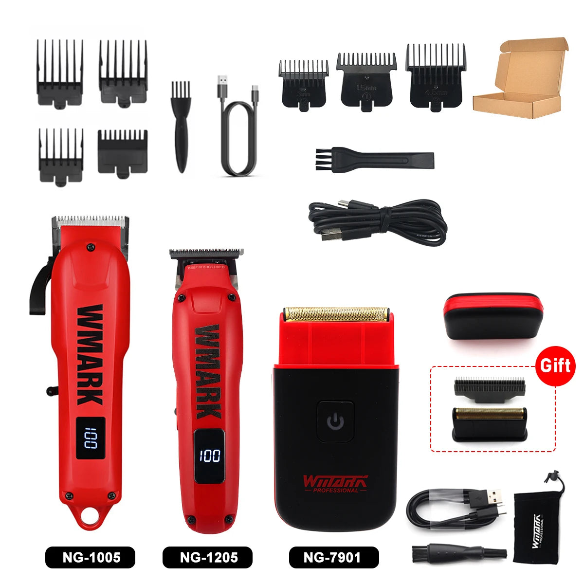 WMARK NG-1205 Hair Trimmer   Professional Barber