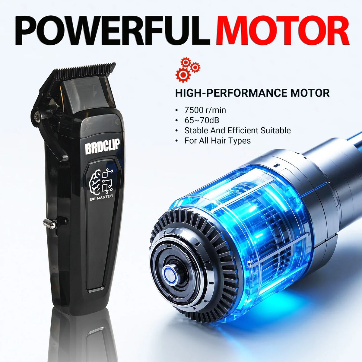 BRDCLIP BRD-106 7500RPM Professional Men's Hair Clipper