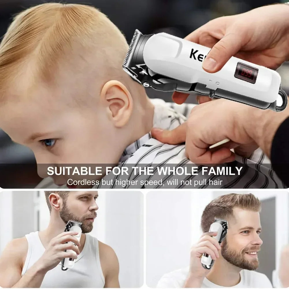 Kemei Hair Clipper Km-809A Electric Hair Trimmer Machine Professional Hair Cutting Machine Clipper for Men