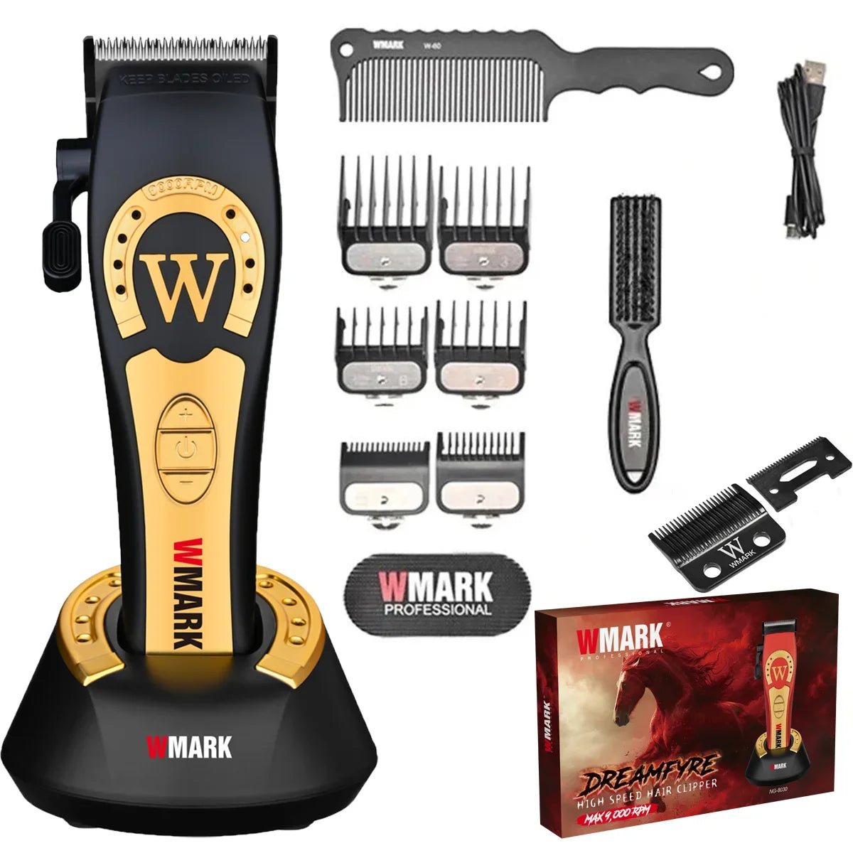 WMARK NG-8030/8230 Men's Professional Hair Clipper 9000