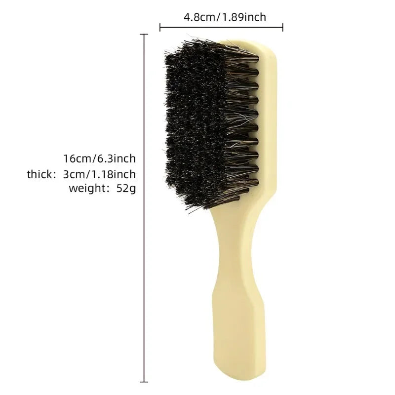 Barber Men Boar Bristles Beard Brush Salon Hair Brush