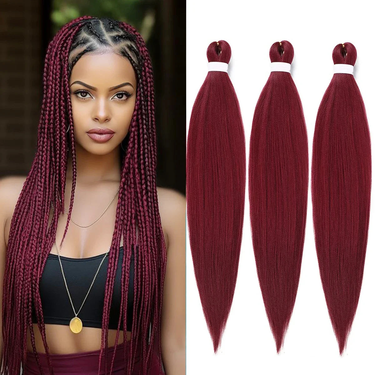 Pre Stretched Braiding hair  Bundle