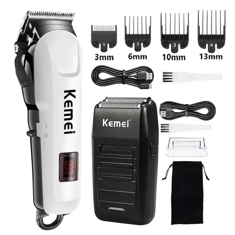 Kemei Hair Clipper Km-809A Electric Hair Trimmer Machine Professional Hair Cutting Machine Clipper for Men