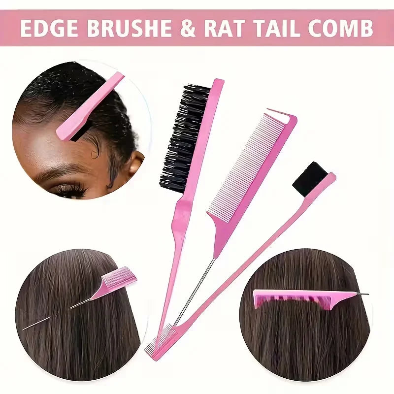 4pcs Hair Cutting Kit Professional Detangli