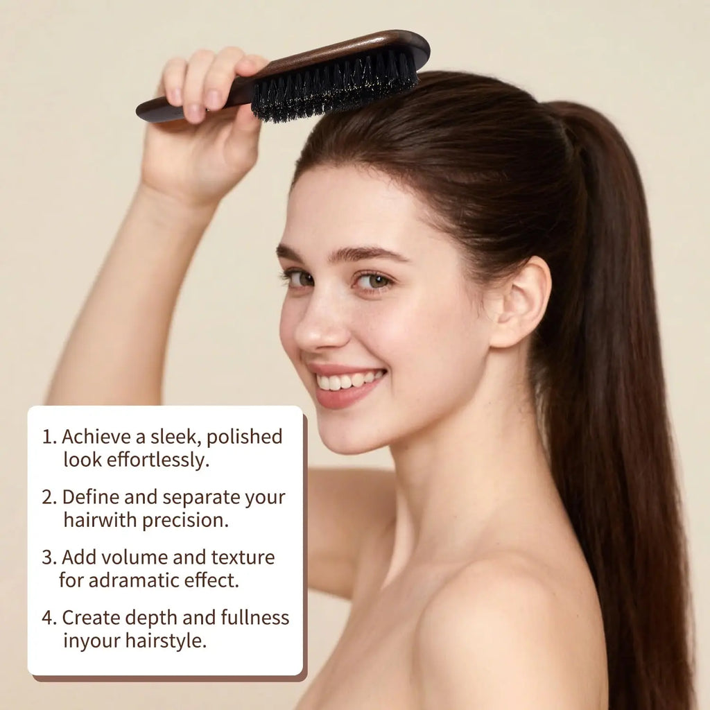 Boar Bristle Hair Brush